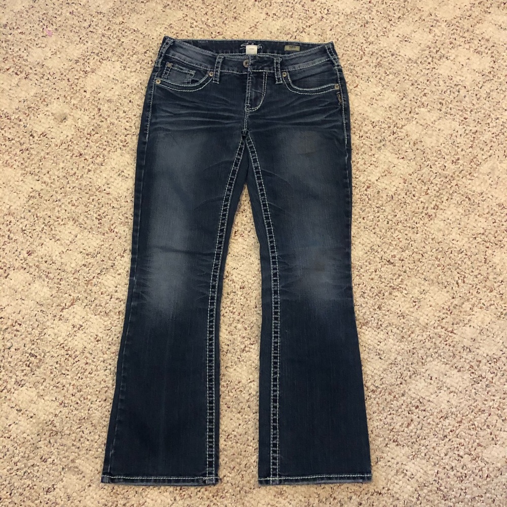 Silver Jeans Mid Rise Dark Wash 30" X 30"